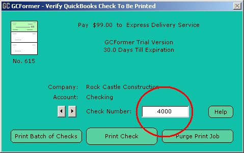 Verification Dialog Next Chk